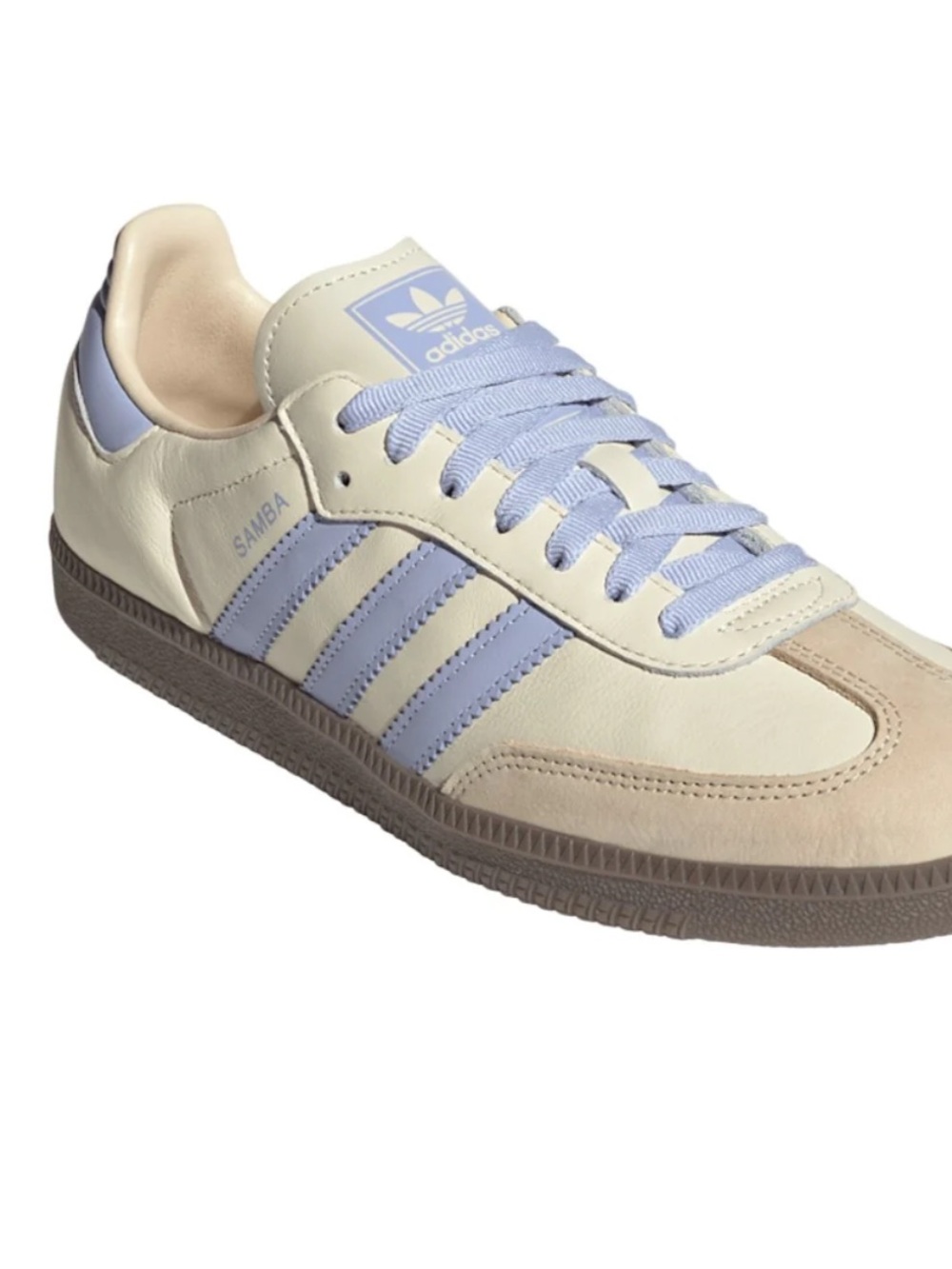 adidas Samba Sneakers — Cream & Violet